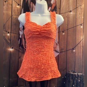 #T016 Gorgeous Tank top | orange tank tops women